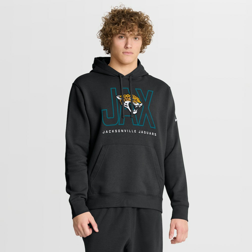 Nike Jacksonville Jaguars Busted Play Club Fleece Pullover Hoodie Black