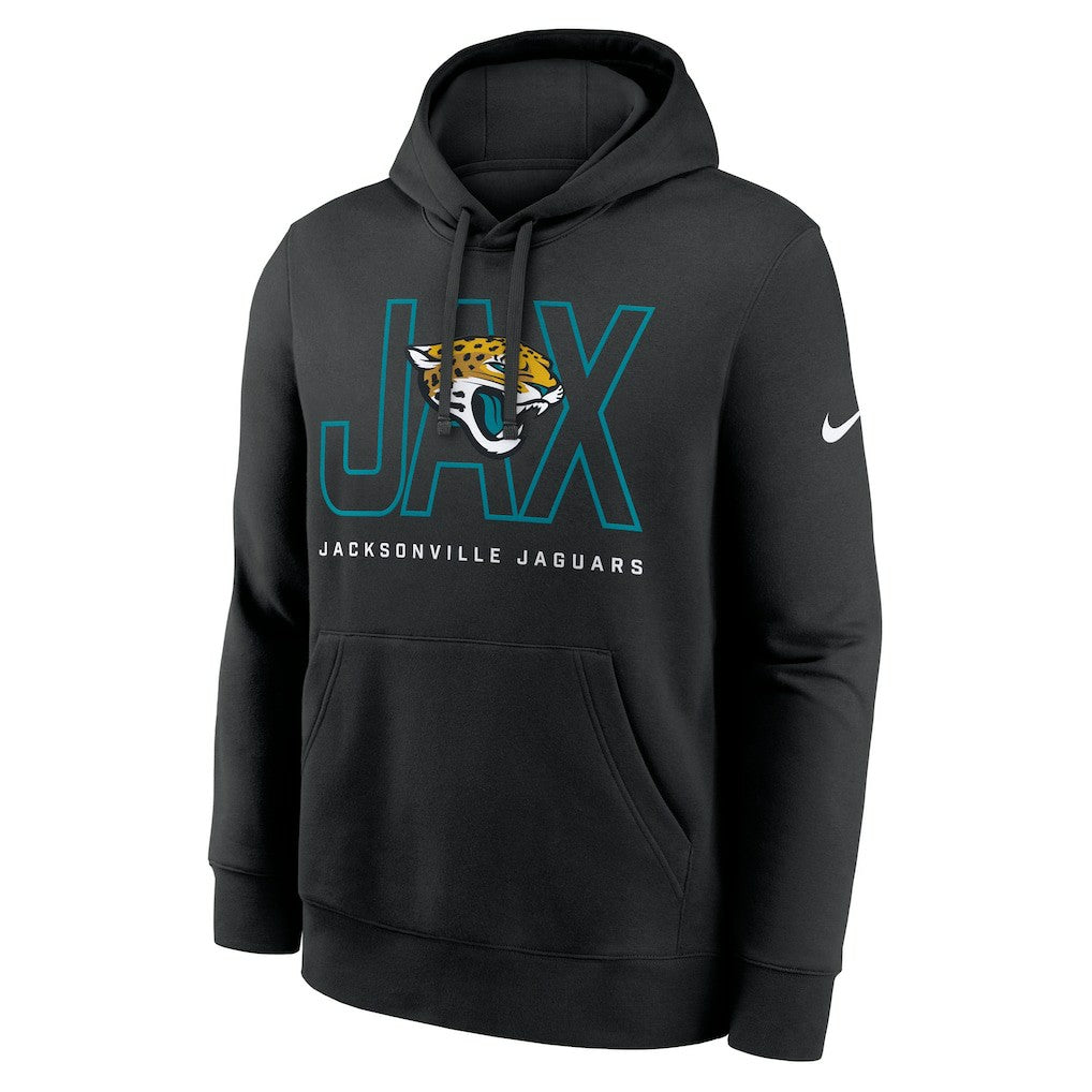 Nike Jacksonville Jaguars Busted Play Club Fleece Pullover Hoodie Black