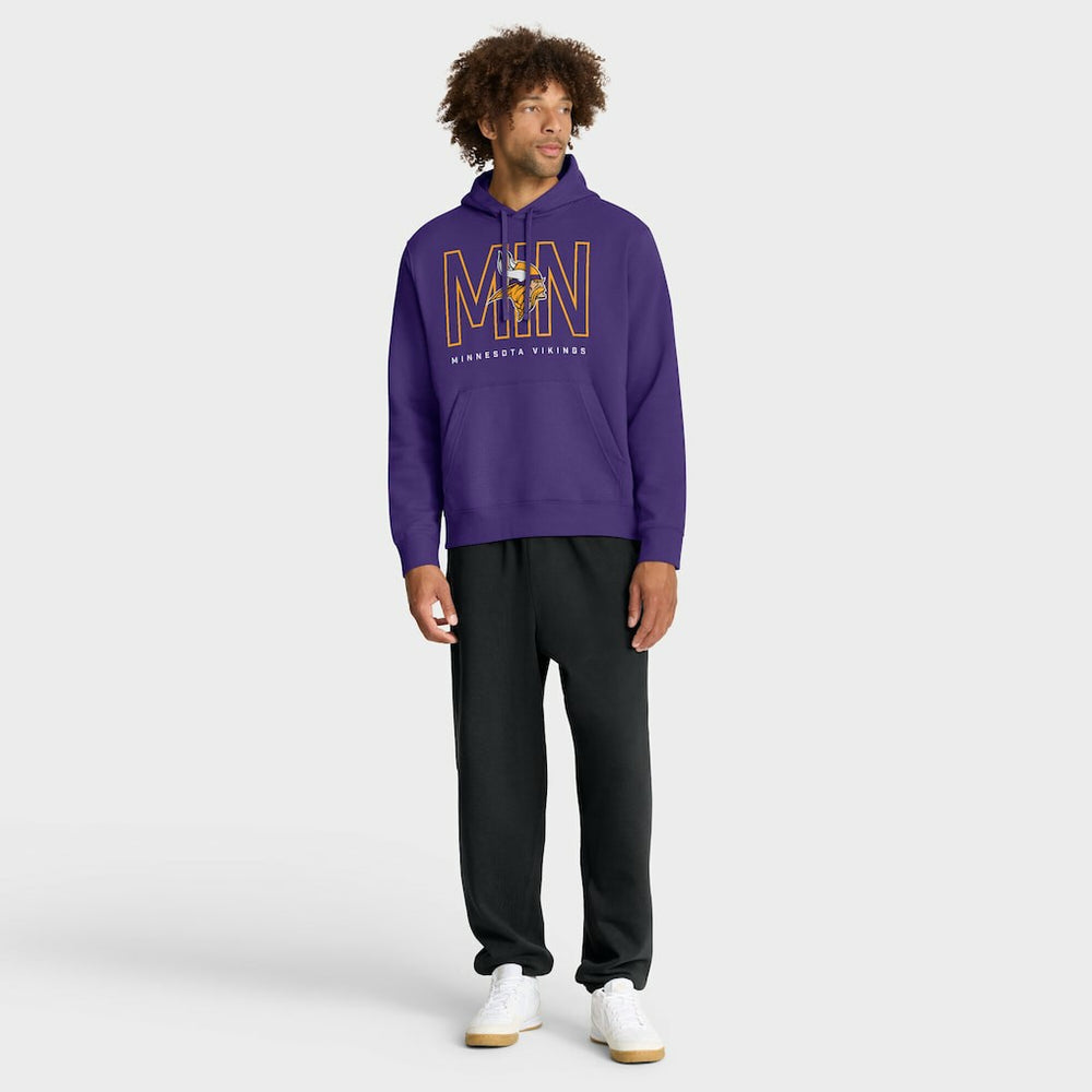 Nike Minnesota Vikings Busted Play Club Fleece Pullover Hoodie Purple