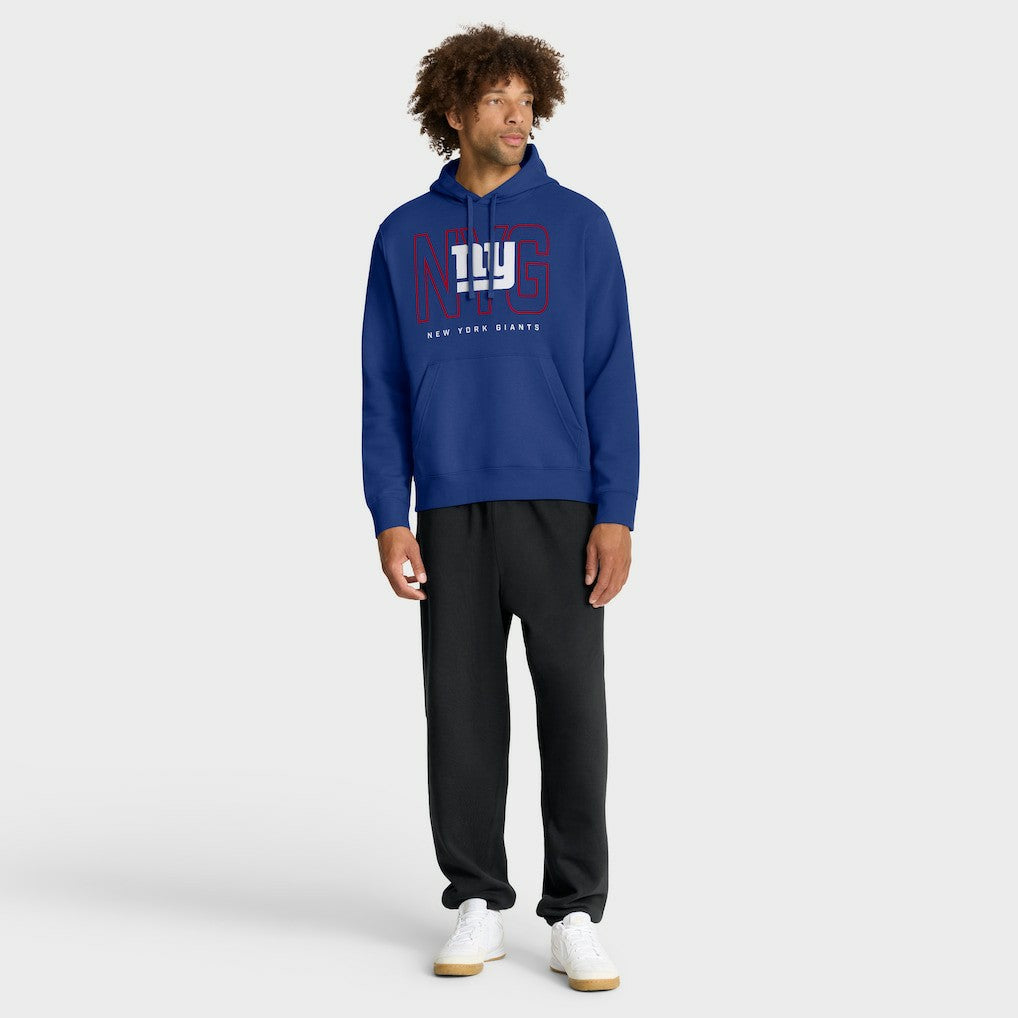 Nike New York Giants Busted Play Club Fleece Pullover Hoodie Royal