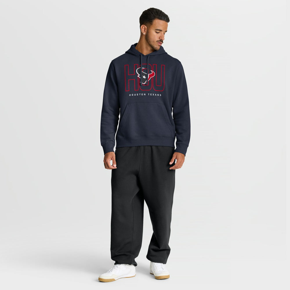 Nike Houston Texans Busted Play Club Fleece Pullover Hoodie Navy