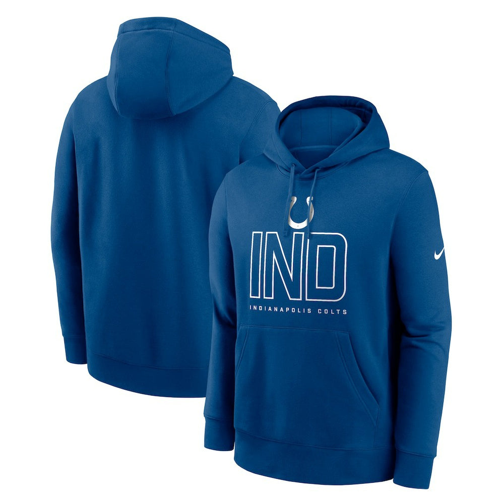 Nike Indianapolis Colts Busted Play Club Fleece Pullover Hoodie Royal