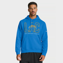 Nike Los Angeles Chargers Busted Play Club Fleece Pullover Hoodie Powder Blue