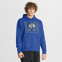 Nike Los Angeles Rams Busted Play Club Fleece Pullover Hoodie Royal