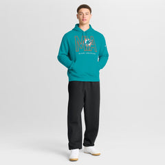 Nike Miami Dolphins Busted Play Club Fleece Pullover Hoodie Aqua