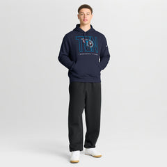 Nike Tennessee Titans Busted Play Club Fleece Pullover Hoodie Navy