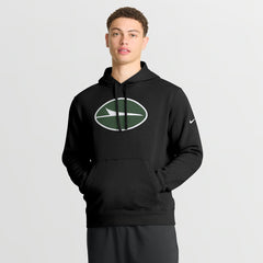 Nike New York Jets Club Fleece Pullover Hoodie Black