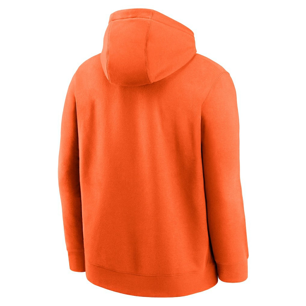 Nike Cleveland Browns Club Fleece Pullover Hoodie Orange