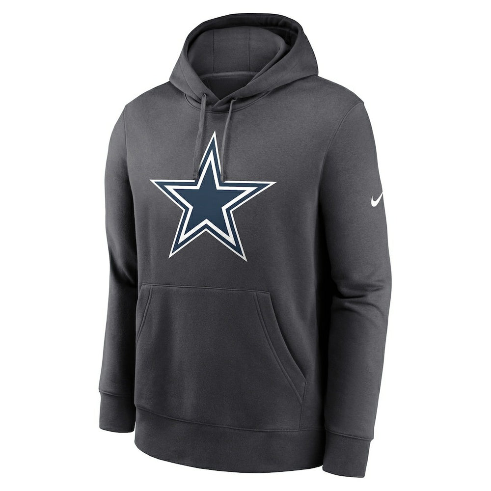 Nike Dallas Cowboys Club Fleece Pullover Hoodie Anthracite