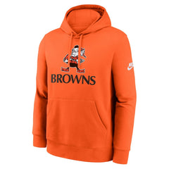 Nike Cleveland Browns Best Season Rewind Club Pullover Hoodie Orange