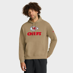 Nike Kansas City Chiefs Best Season Rewind Club Pullover Hoodie Tan