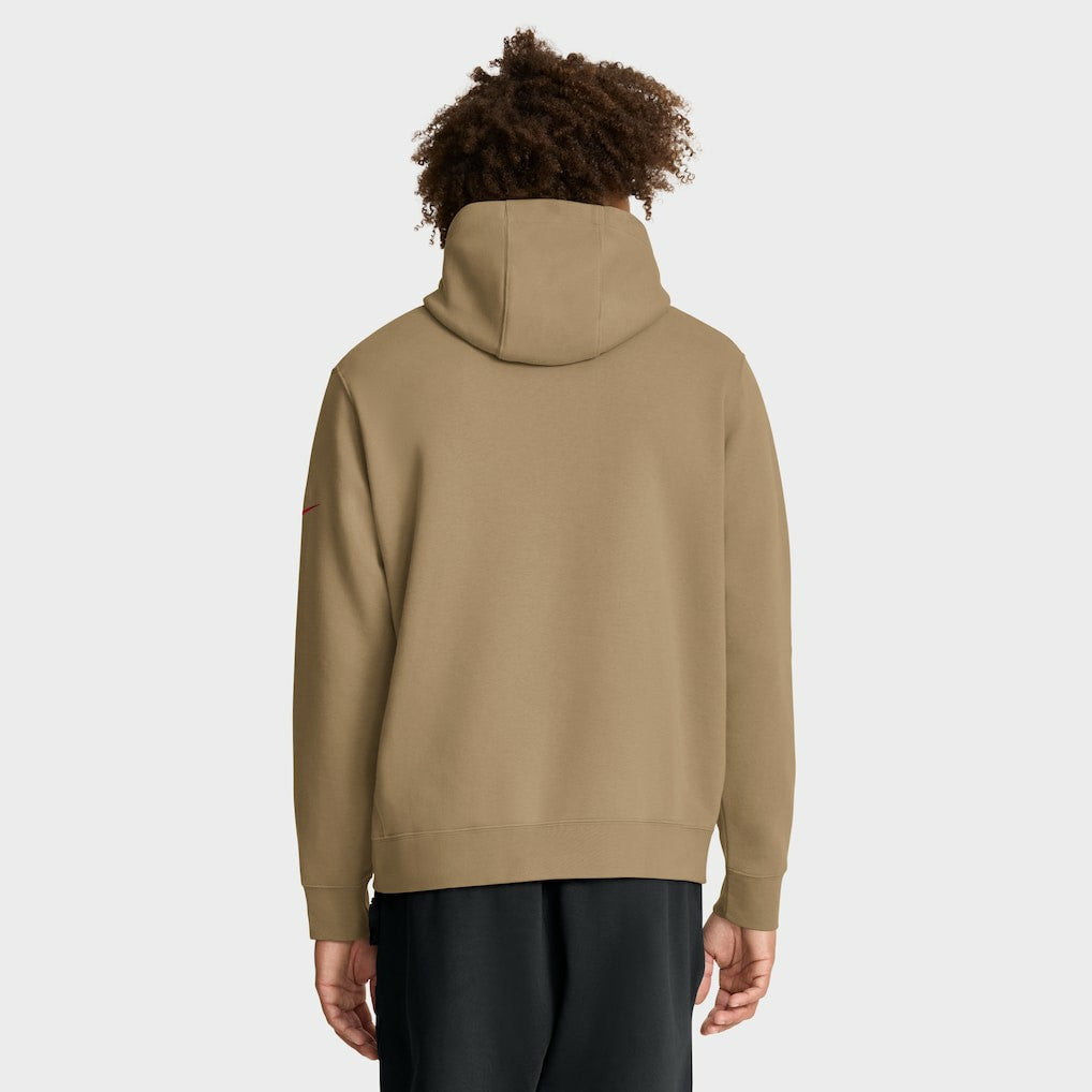 Nike Kansas City Chiefs Best Season Rewind Club Pullover Hoodie Tan