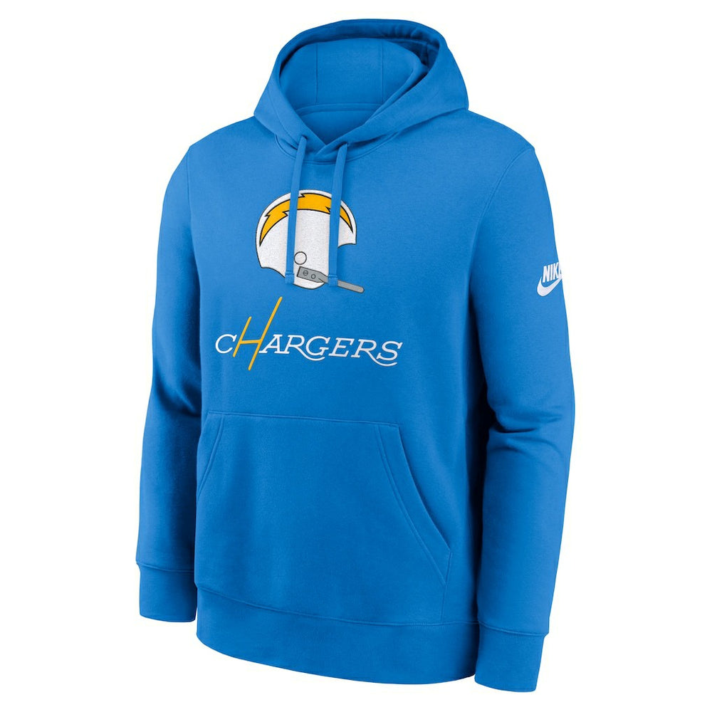 Nike Los Angeles Chargers Best Season Rewind Club Pullover Hoodie Powder Blue