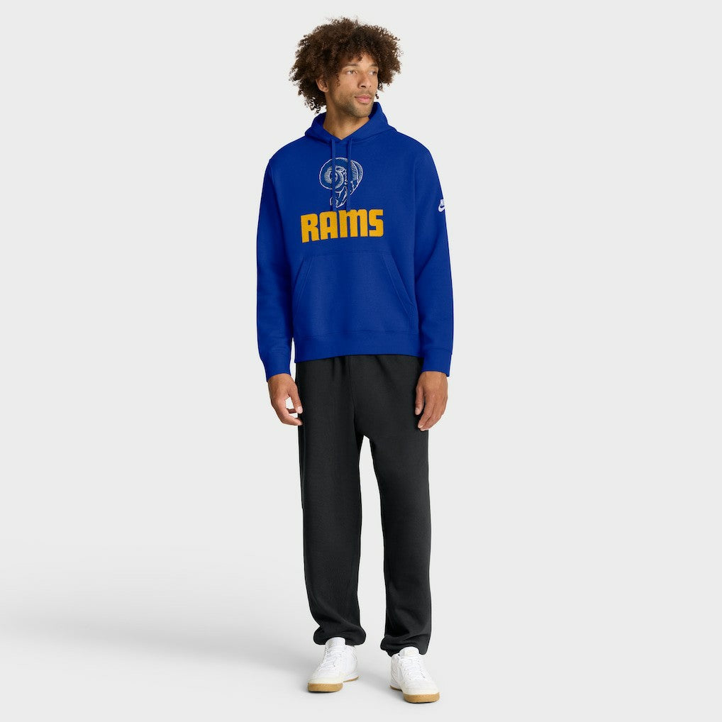 Nike Los Angeles Rams Best Season Rewind Club Pullover Hoodie Royal