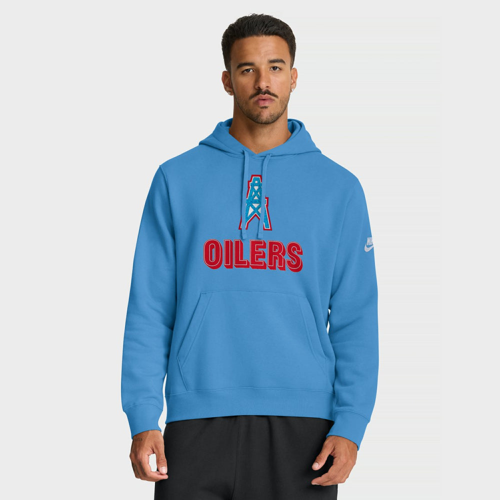 Nike Tennessee Titans Best Season Rewind Club Pullover Hoodie Light Blue