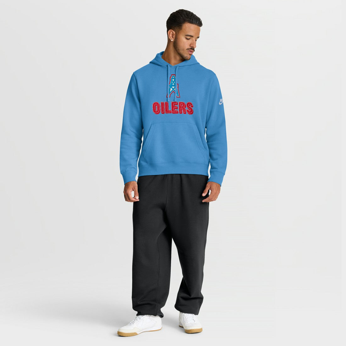 Nike Tennessee Titans Best Season Rewind Club Pullover Hoodie Light Blue