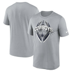 Nike Dallas Cowboys Legend Icon Performance T-Shirt Gray
