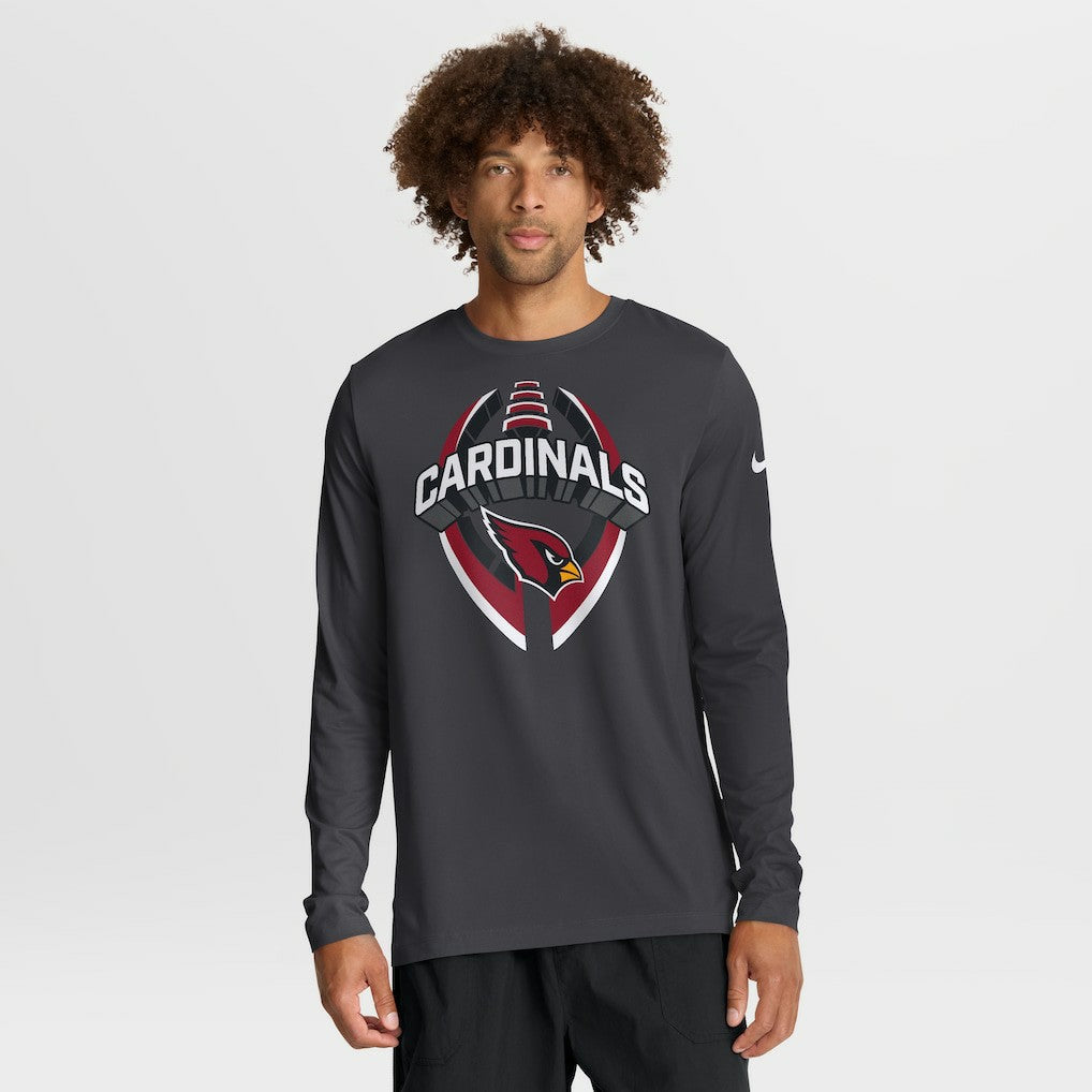 Nike Arizona Cardinals Primetime Legend Icon Performance Long Sleeve T-Shirt Anthracite