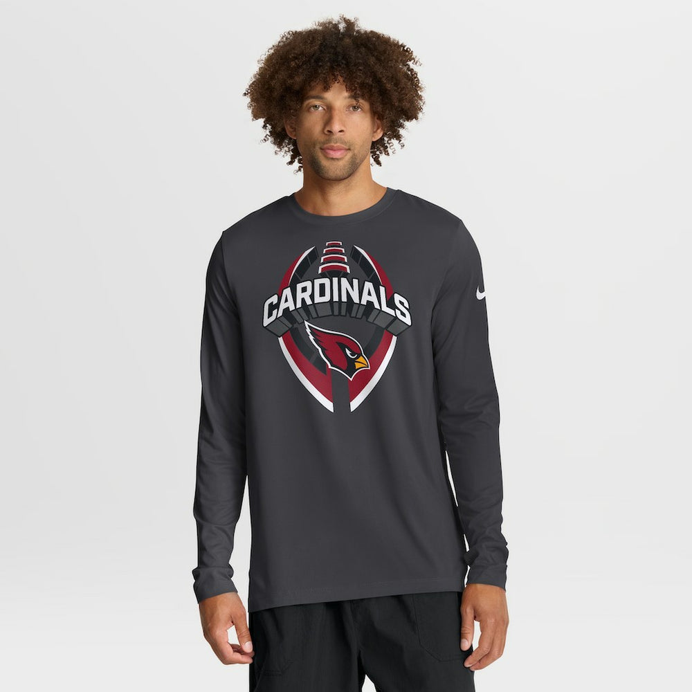 Nike Arizona Cardinals Primetime Legend Icon Performance Long Sleeve T-Shirt Anthracite