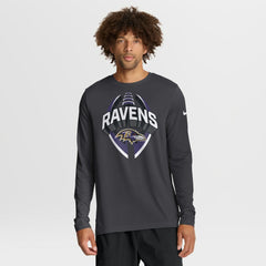 Nike Baltimore Ravens Primetime Legend Icon Performance Long Sleeve T-Shirt Anthracite