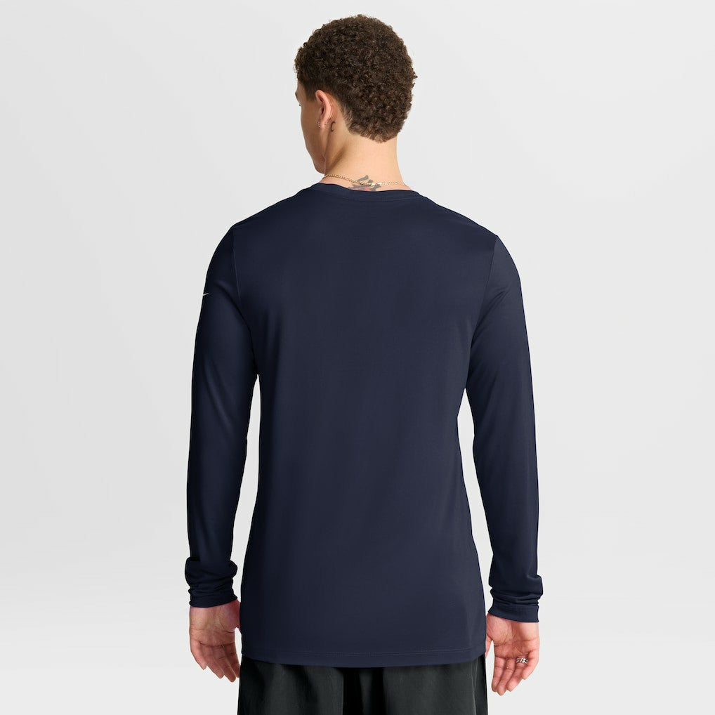 Nike Houston Texans Primetime Legend Icon Performance Long Sleeve T-Shirt Navy