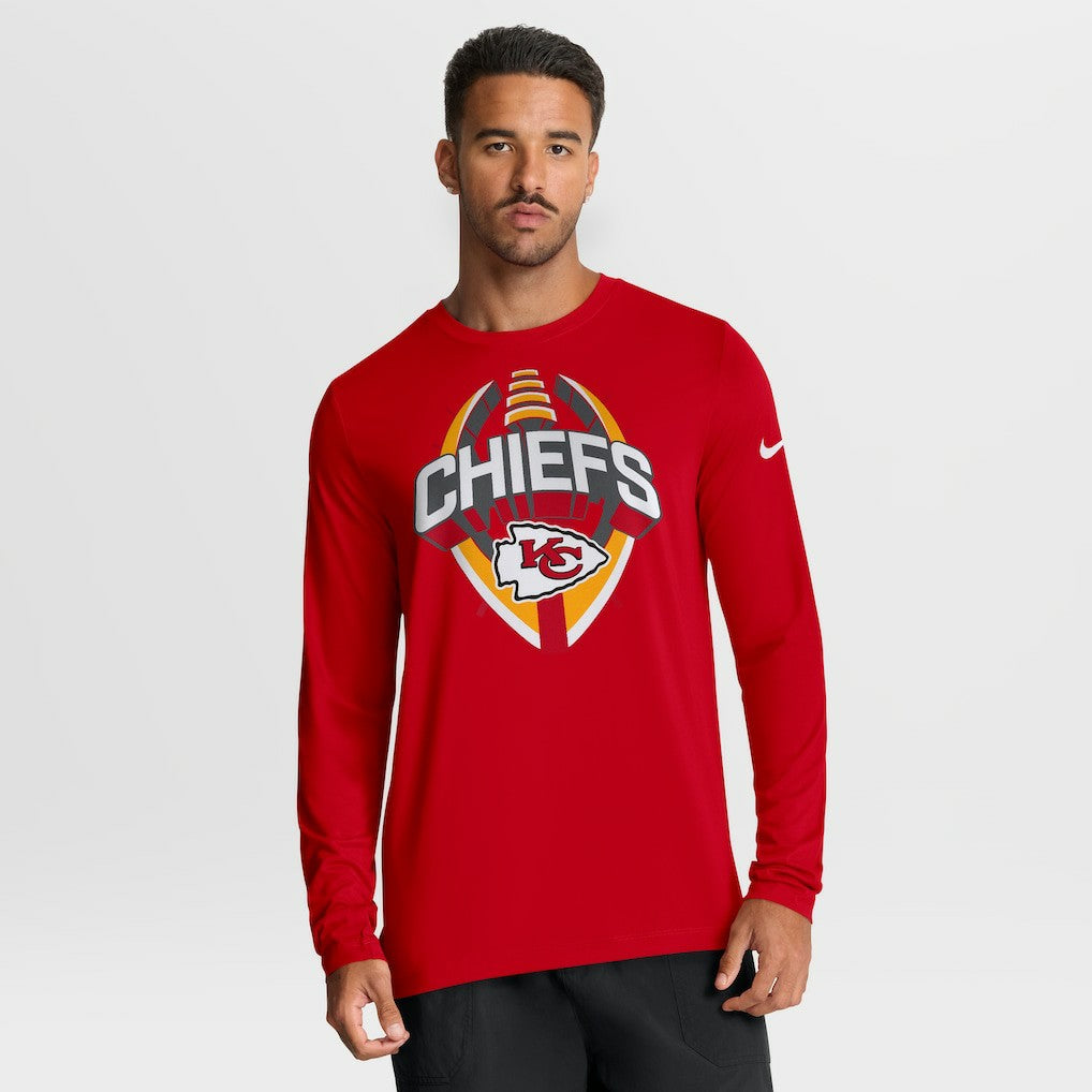 Nike Kansas City Chiefs Primetime Legend Icon Performance Long Sleeve T-Shirt Red