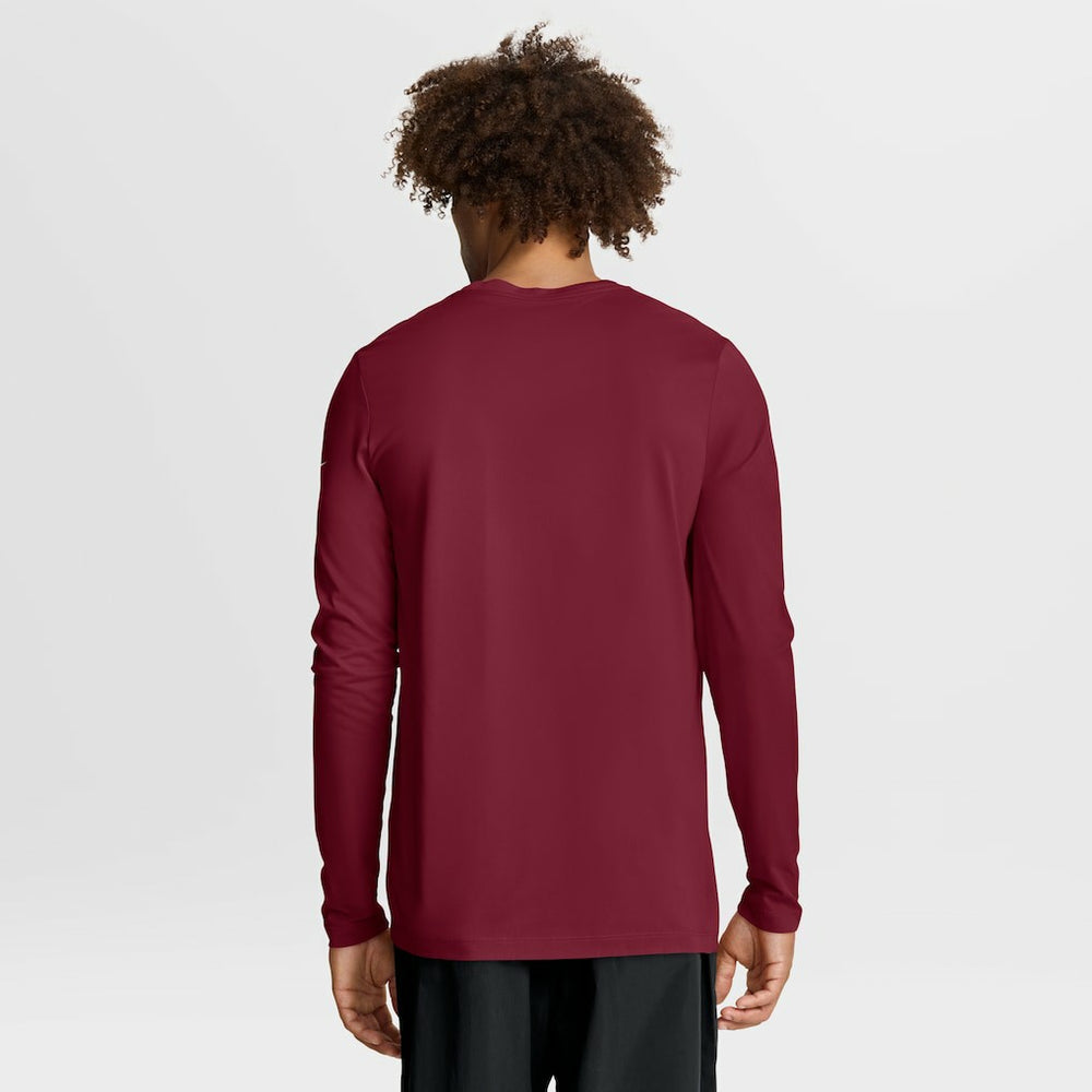 Nike Washington Commanders Primetime Legend Icon Performance Long Sleeve T-Shirt Burgundy