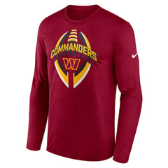 Nike Washington Commanders Primetime Legend Icon Performance Long Sleeve T-Shirt Burgundy