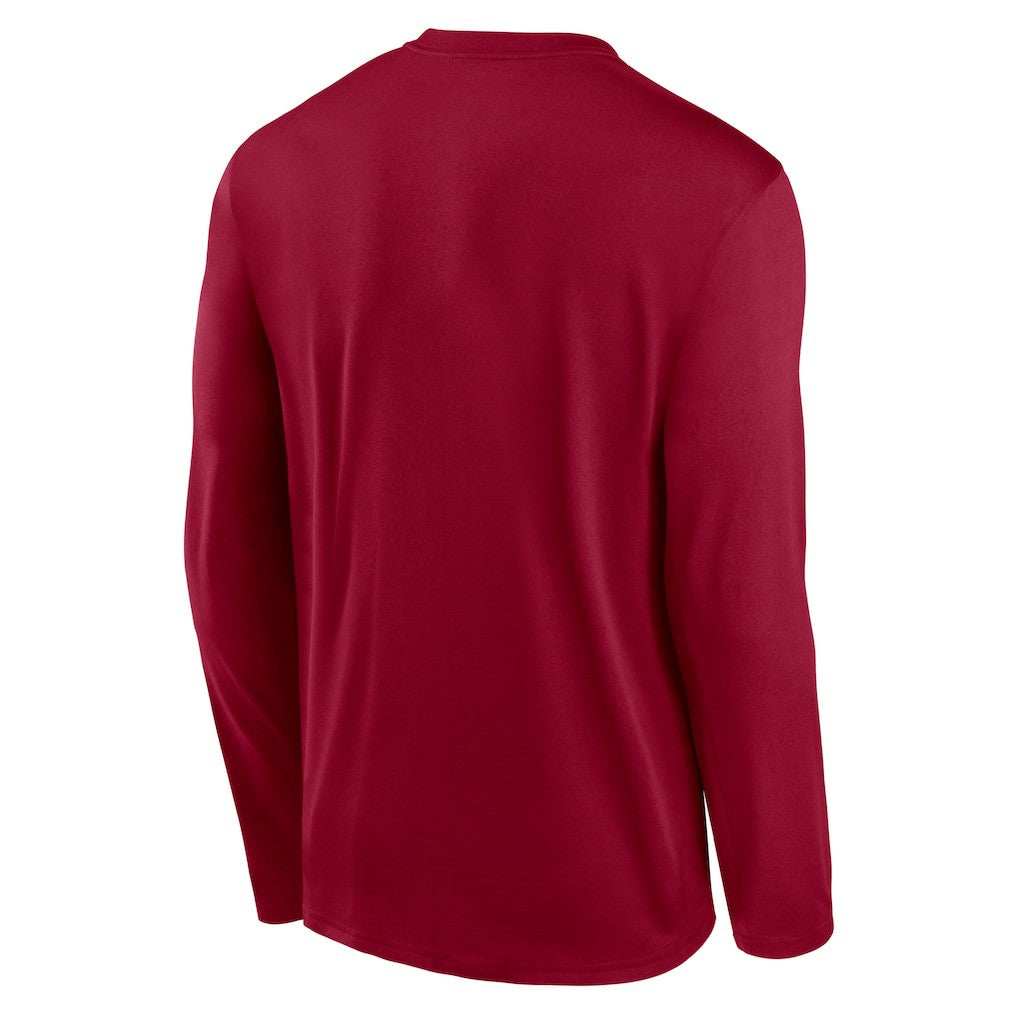 Nike Washington Commanders Primetime Legend Icon Performance Long Sleeve T-Shirt Burgundy