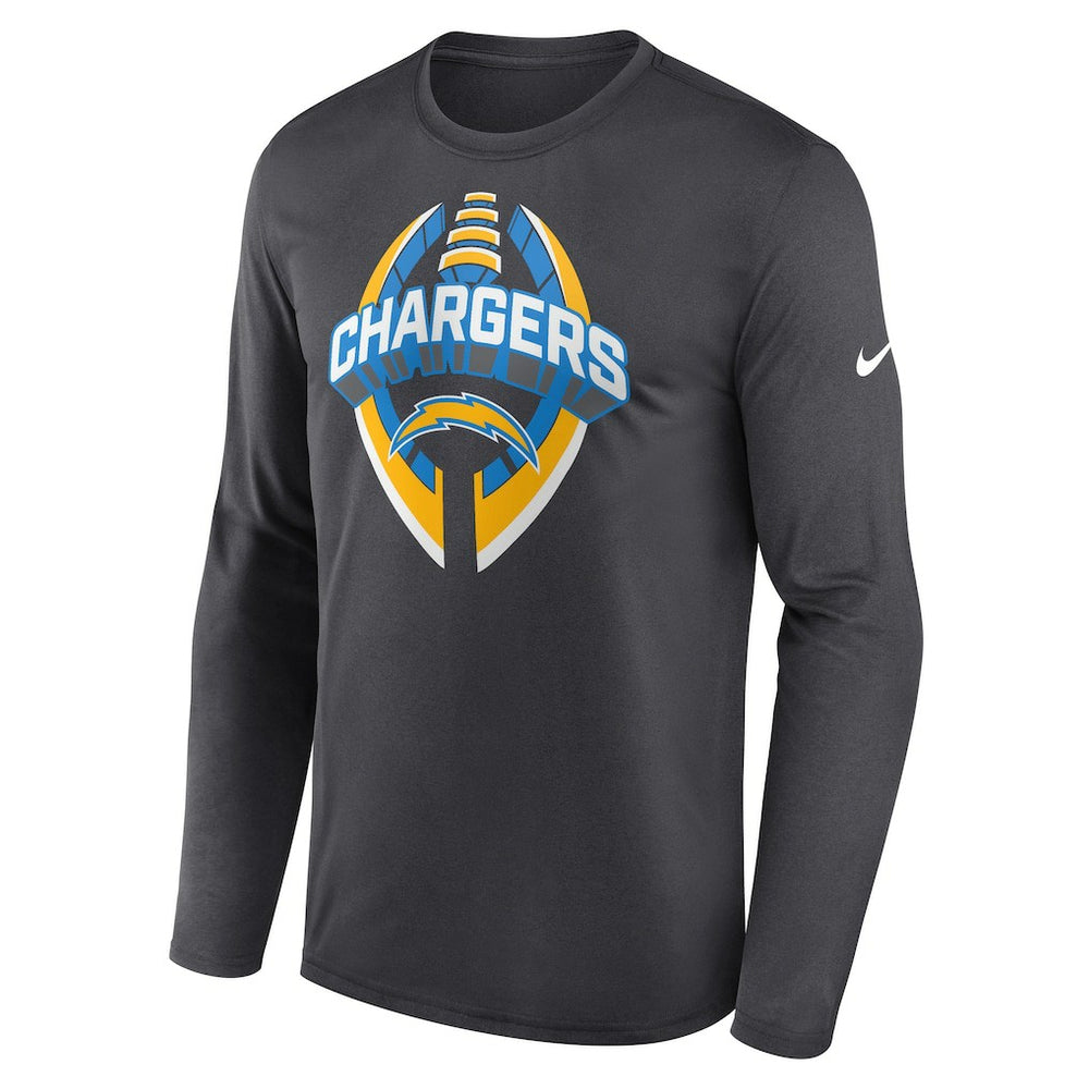 Nike Los Angeles Chargers Primetime Legend Icon Performance Long Sleeve T-Shirt Anthracite
