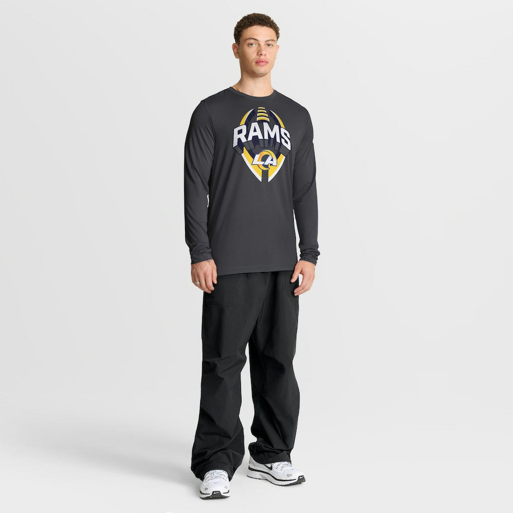 Nike Los Angeles Rams Primetime Legend Icon Performance Long Sleeve T-Shirt Anthracite