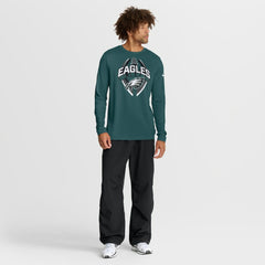 Nike Philadelphia Eagles Primetime Legend Icon Performance Long Sleeve T-Shirt Midnight Green