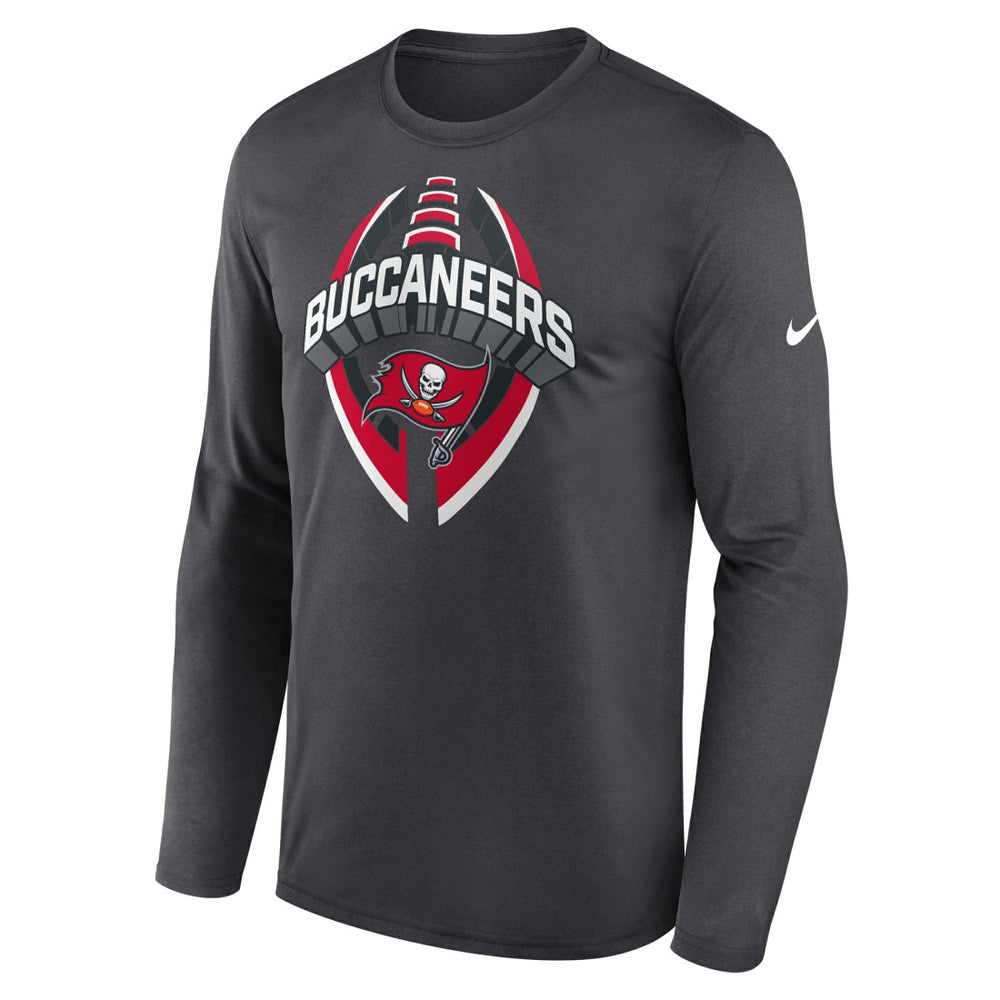 Nike Tampa Bay Buccaneers Primetime Legend Icon Performance Long Sleeve T-Shirt Anthracite
