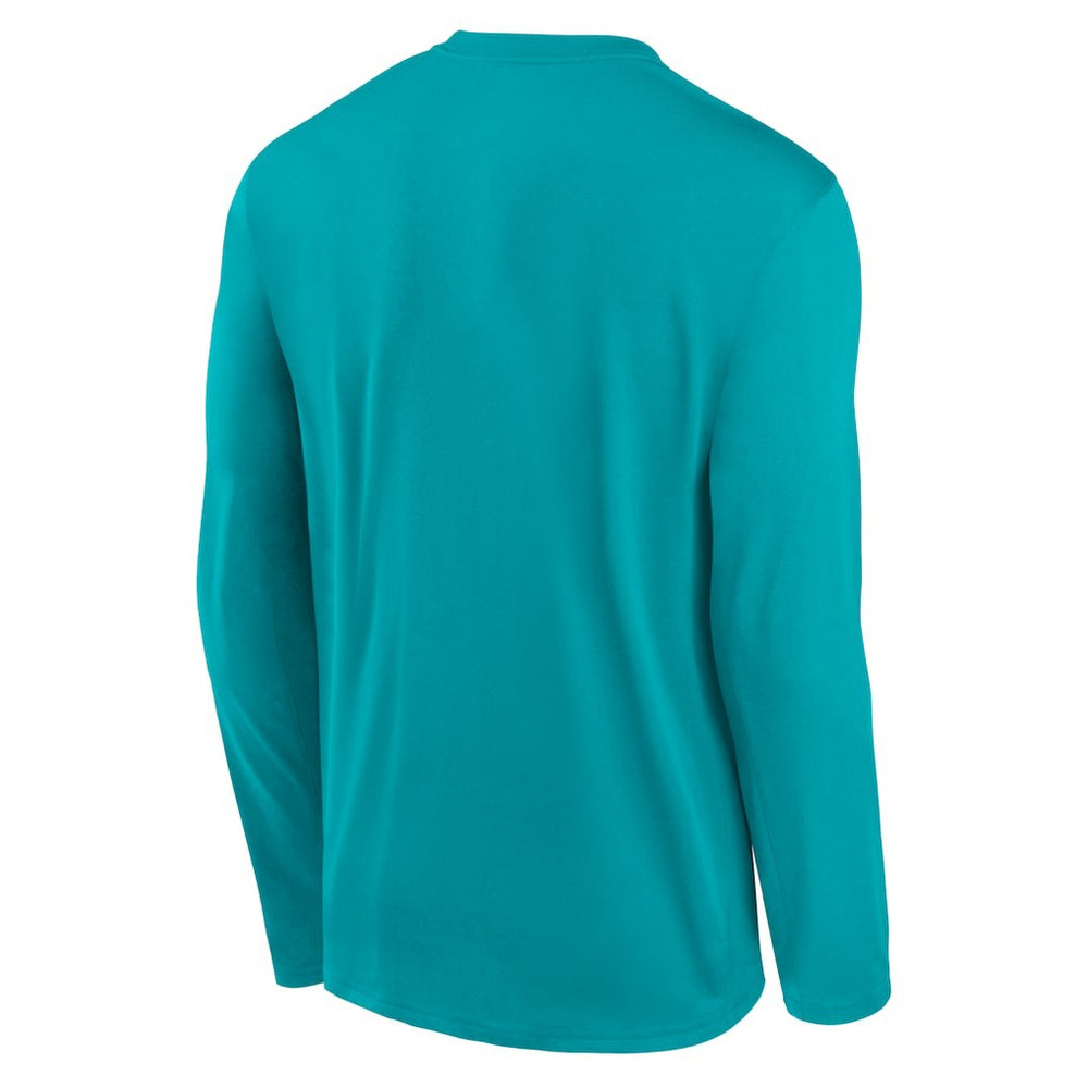 Nike Miami Dolphins Primetime Legend Icon Performance Long Sleeve T-Shirt Aqua