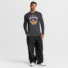 Nike Minnesota Vikings Primetime Legend Icon Performance Long Sleeve T-Shirt Anthracite