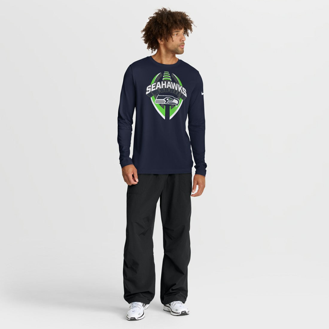 Nike Seattle Seahawks Primetime Legend Icon Performance Long Sleeve T-Shirt College Navy