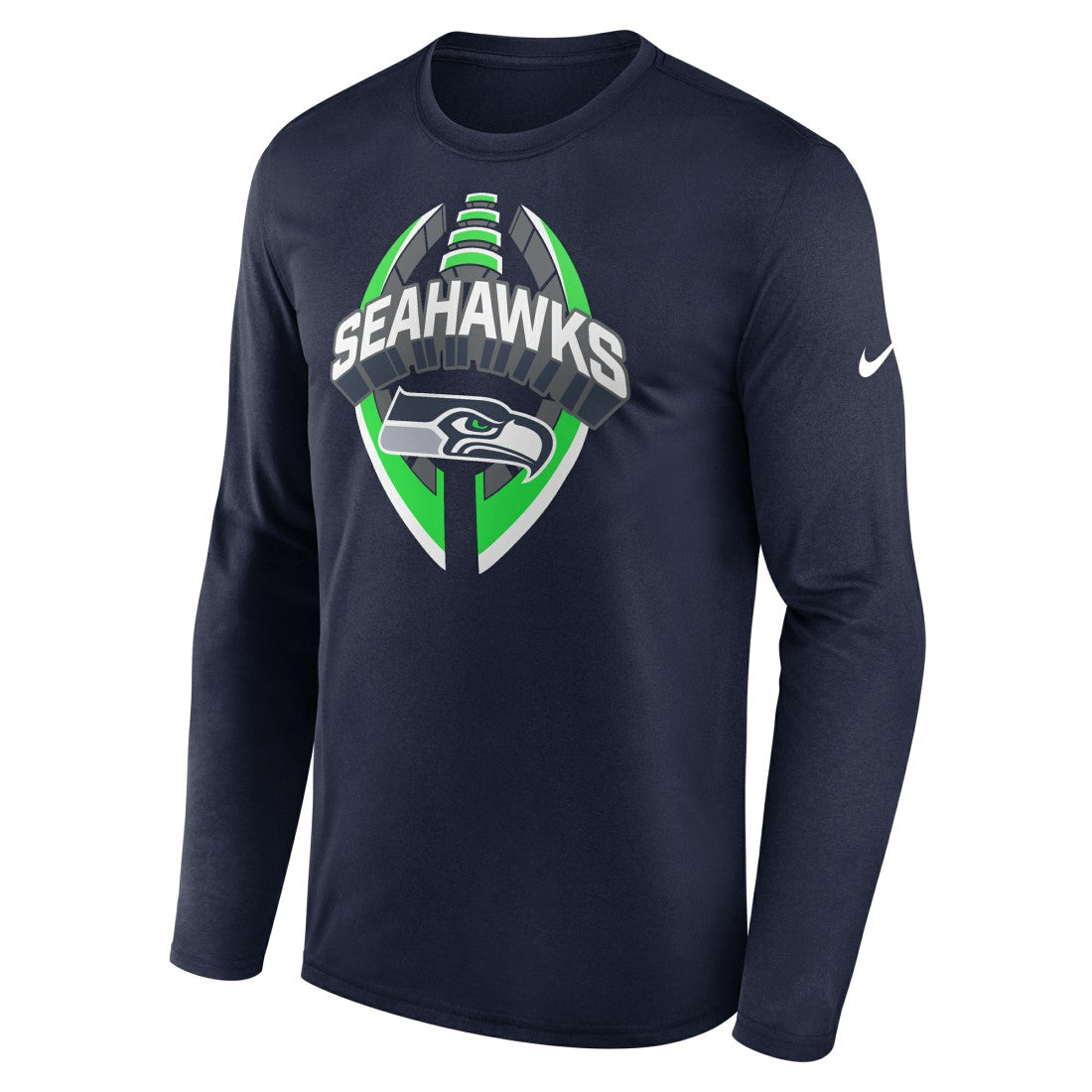 Nike Seattle Seahawks Primetime Legend Icon Performance Long Sleeve T-Shirt College Navy