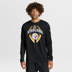 Nike Pittsburgh Steelers Primetime Legend Icon Performance Long Sleeve T-Shirt Black