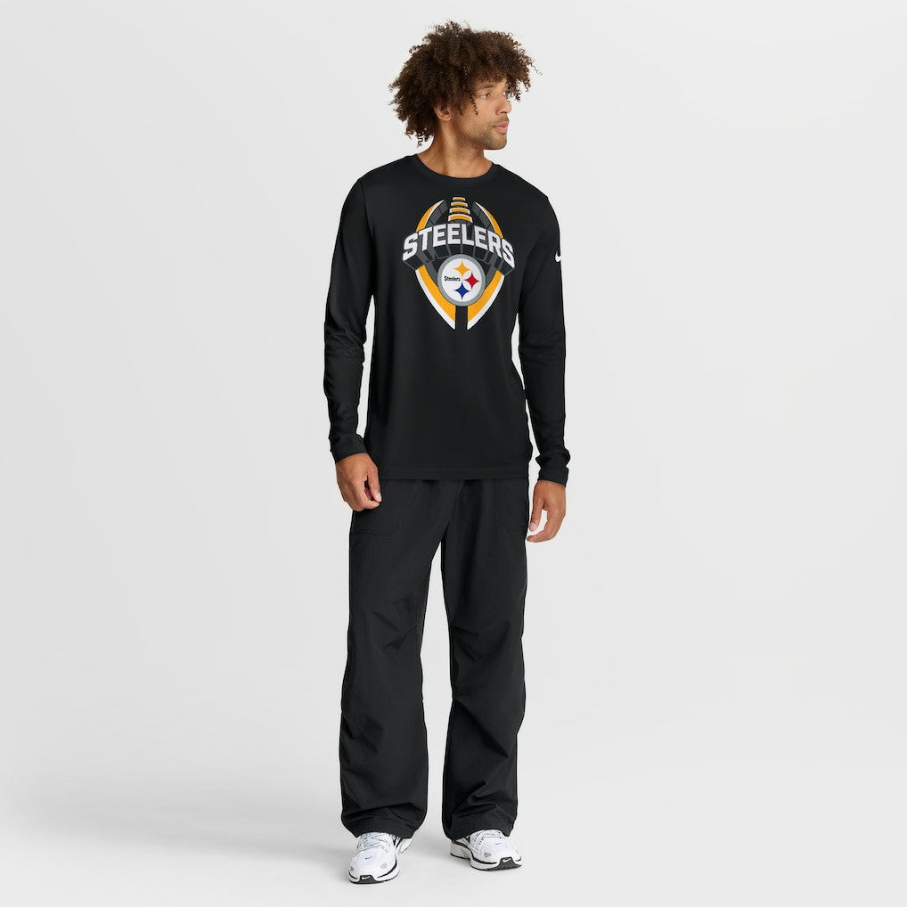 Nike Pittsburgh Steelers Primetime Legend Icon Performance Long Sleeve T-Shirt Black