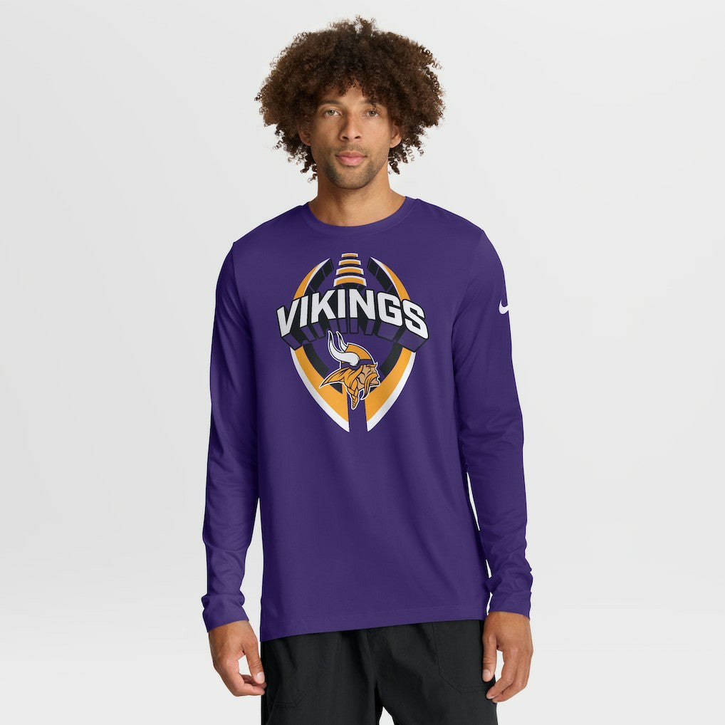 Nike Minnesota Vikings Primetime Legend Icon Performance Long Sleeve T-Shirt Purple