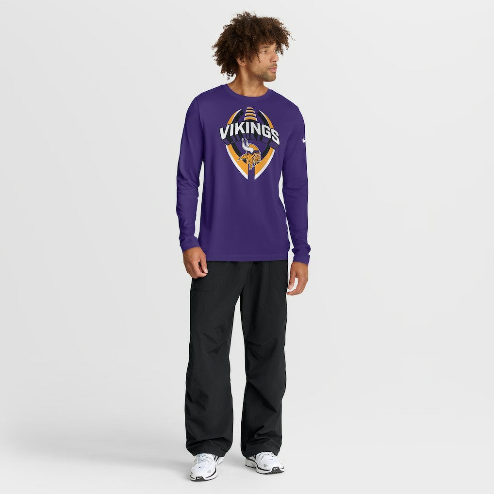 Nike Minnesota Vikings Primetime Legend Icon Performance Long Sleeve T-Shirt Purple