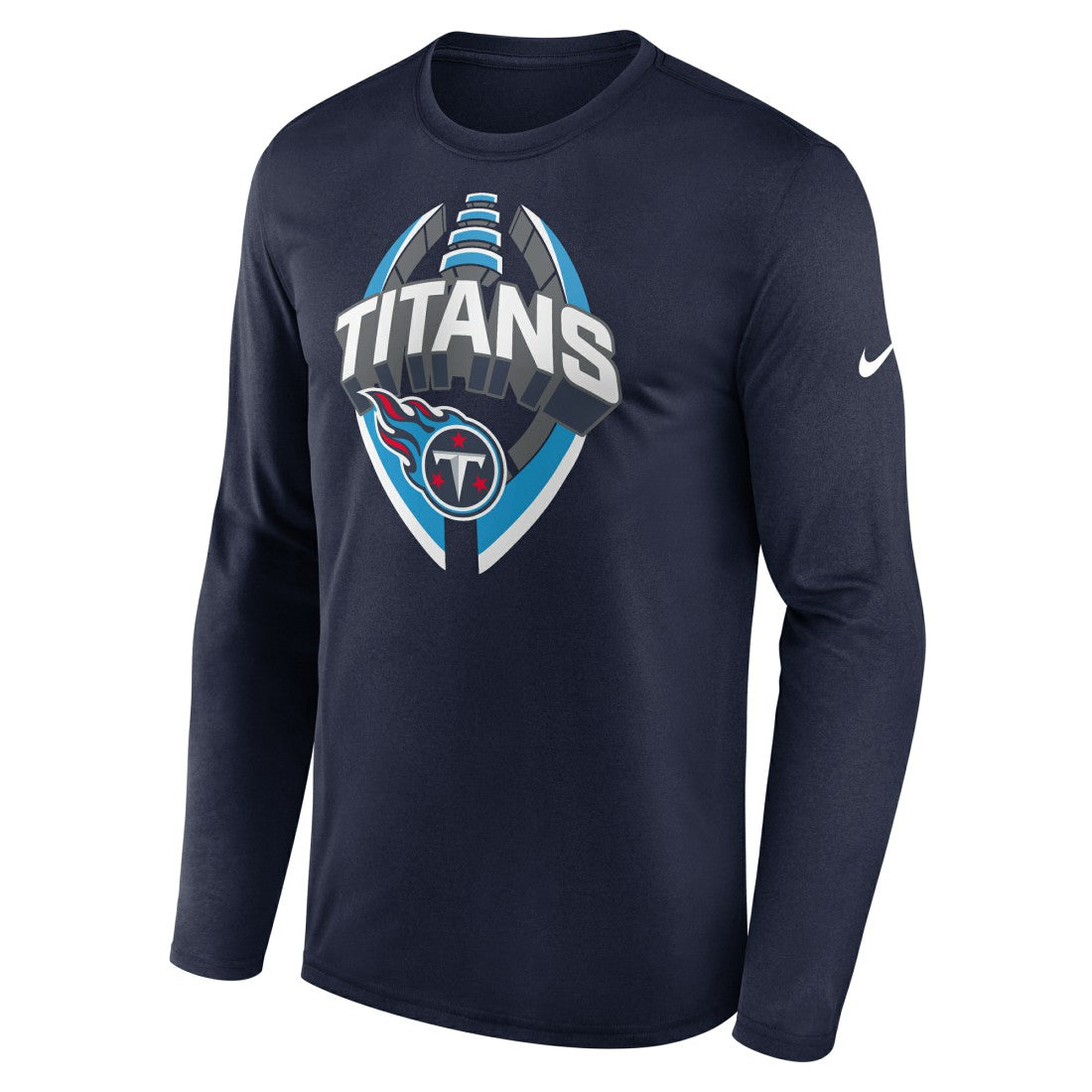 Nike Tennessee Titans Primetime Legend Icon Performance Long Sleeve T-Shirt Navy