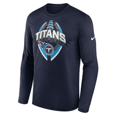 Nike Tennessee Titans Primetime Legend Icon Performance Long Sleeve T-Shirt Navy