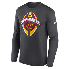 Nike Washington Commanders Primetime Legend Icon Performance Long Sleeve T-Shirt Anthracite