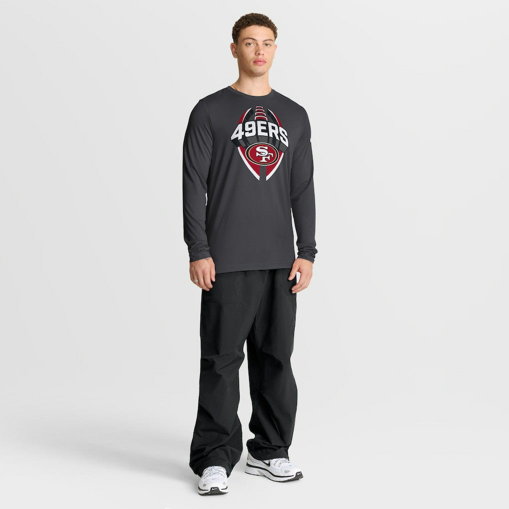 Nike San Francisco 49ers Primetime Legend Icon Performance Long Sleeve T-Shirt Anthracite