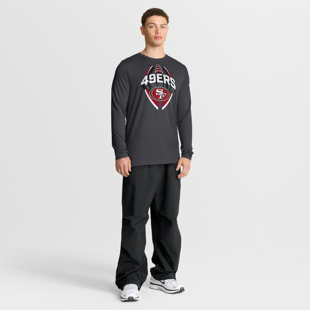Nike San Francisco 49ers Primetime Legend Icon Performance Long Sleeve T-Shirt Anthracite