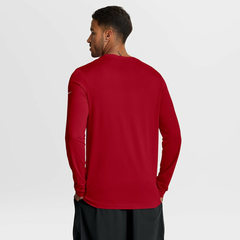 Nike San Francisco 49ers Primetime Legend Icon Performance Long Sleeve T-Shirt Scarlet