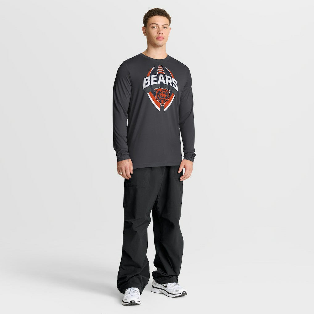 Nike Chicago Bears Primetime Legend Icon Performance Long Sleeve T-Shirt Anthracite