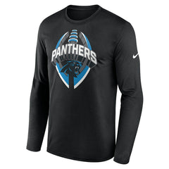 Nike Carolina Panthers Primetime Legend Icon Performance Long Sleeve T-Shirt Black