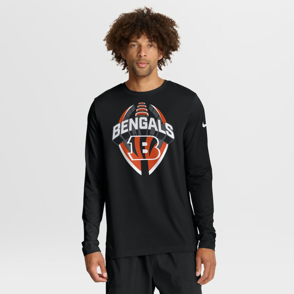 Nike Cincinnati Bengals Primetime Legend Icon Performance Long Sleeve T-Shirt Black